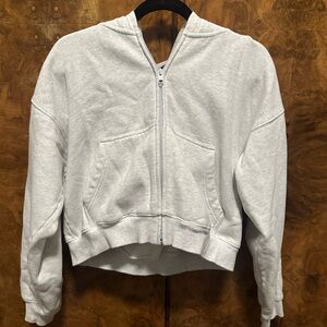 Aritzia fleece zip up jacket